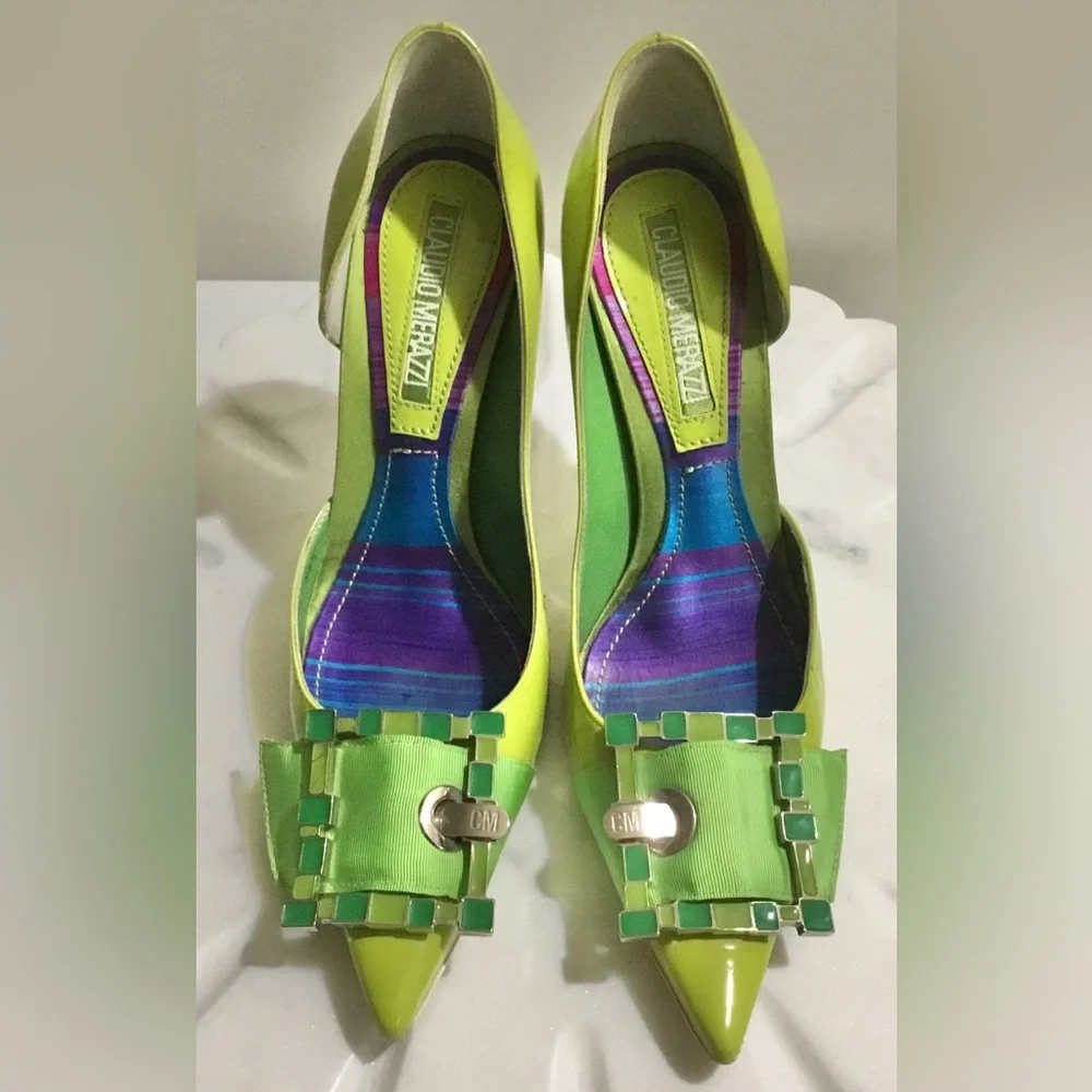 Claudio Merazzi Italy 🇮🇹 D’ Orsay Pumps - Picture 2 of 11